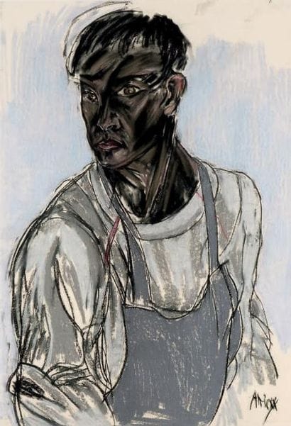 LYDIE ARICKX (née en 1954)
Portrait d'homme...