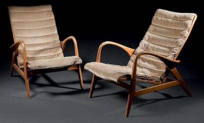 TRAVAIL SCANDINAVE
Paire de chaises de repos...
