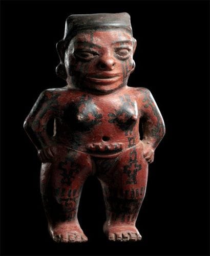Statuette anthropomorphe Culture Guanacaste,...