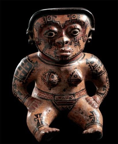 Statuette anthropomorphe Culture Guanacaste,...