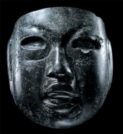 Petit masque anthropomorphe Culture Olmèque,Mexique...