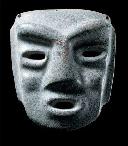 Petit masque pendentif Culture Chontal, Etat...