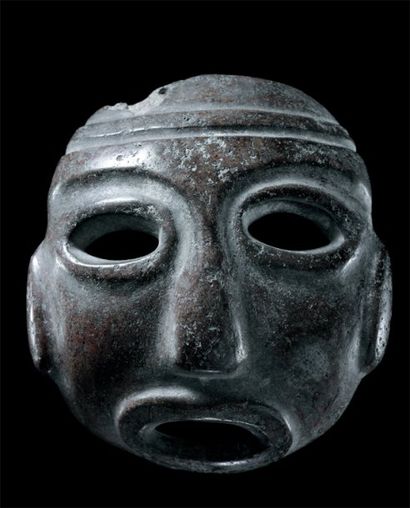 Masque funéraire Culture Chontal, Etat du...