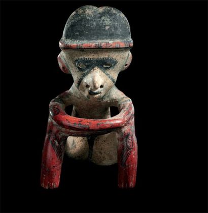 Statuette anthropomorphe assise Culture Nayarit...