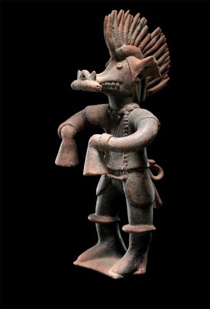 Rare représentation d'un chaman Culture Colima,Mexique...