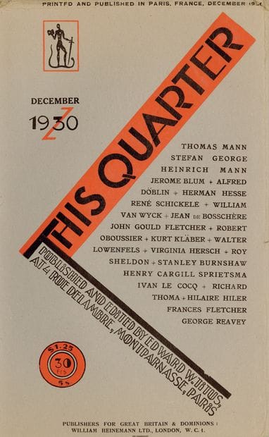 [REVUE]. THIS QUARTER. SURREALIST NUMBER,...