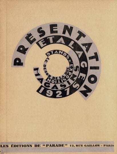 LES EDITIONS DE PARADE , PRESENTATION 1927....