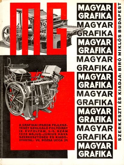 [REVIEW]. MAGYAR GRAFIKA. Budapest, N° 5-6/1928....