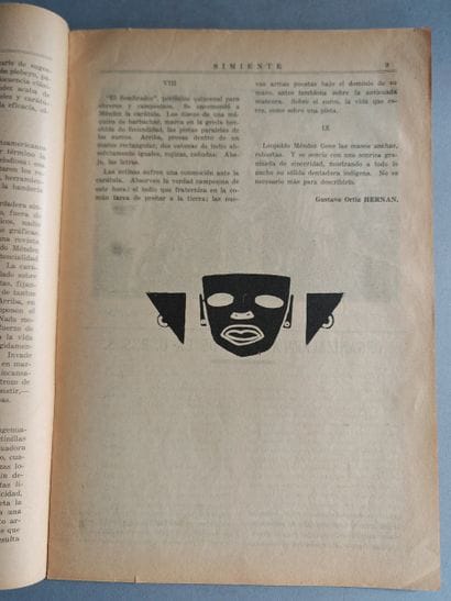 [REVUE]. SIMIENTE, Xalapa, N° 1/1930. 29...