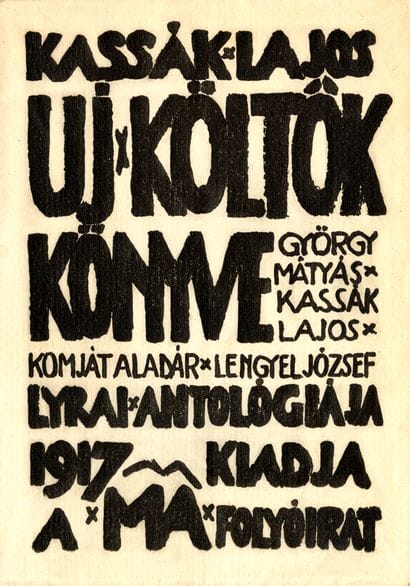 KASSAK Lajos. UJ KOLTOK KONYVE. Budapest,...
