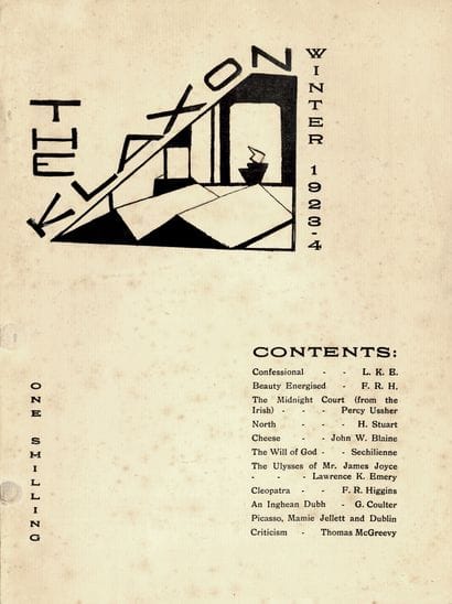 [REVIEW]. THE KLAXON. Dublin, N° 1/1923/1924....