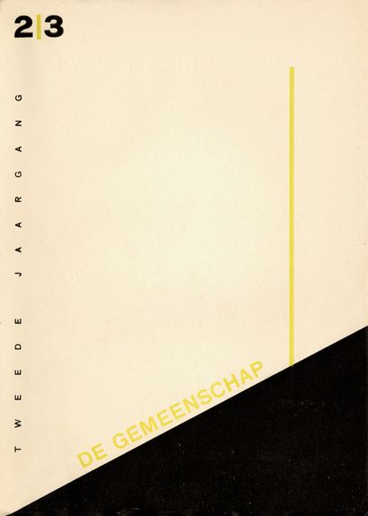 [REVUE]. DE GEMEENSCHAP. Utrecht. 5 issues,...