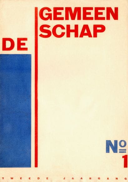 [REVUE]. DE GEMEENSCHAP. Utrecht. 5 issues,...