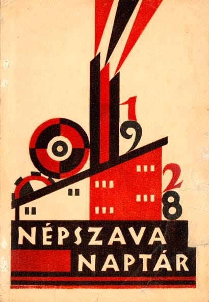 [CALENDAR]. NEPSZAVA NAPTAR. Budapest, 1928....