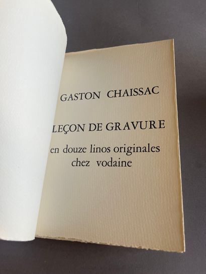 CHAISSAC (Gaston). A Lesson in Printmaking:...