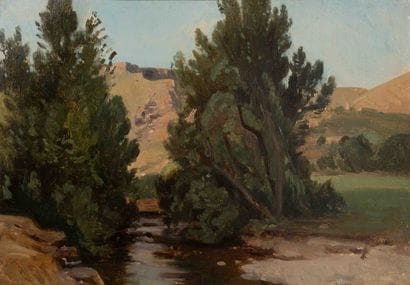 Jean-Baptiste GIBERT (1803–1883) Stream Oil...
