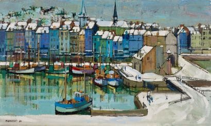 Jean MONNERET (1922–2025) Honfleur in the...