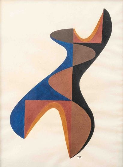 Modern School of Cossack Dance, gouache;...