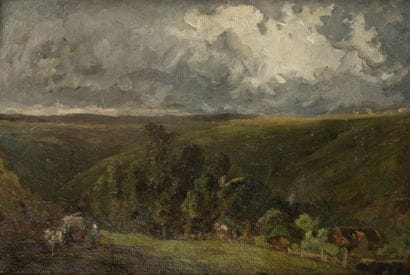 Paul HUET (1803–1869) Ouilly Bridge near...