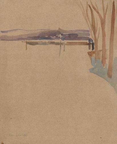 Herta HAUSSMANN (1892–1972) Landscape, watercolor,...