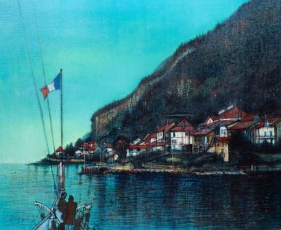 Jean CARZOU (1907–2000) The Coast Seen from...