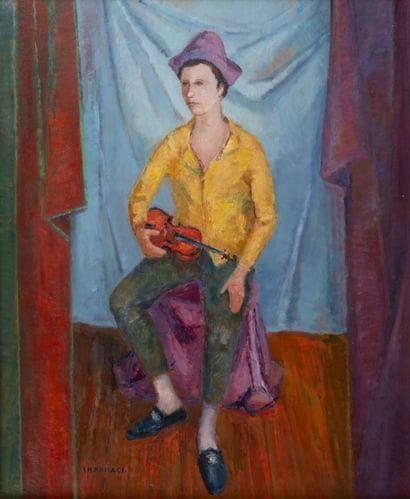 Charles POLLACI (1907–1989) Harlequin with...