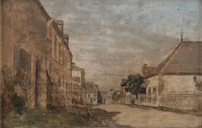 Eugène LAVIEILLE, attributed to *Busy Street*;...