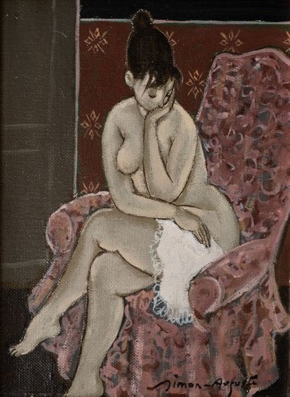 Simon SIMON-AUGUSTE (1909–1987) Nude in an...