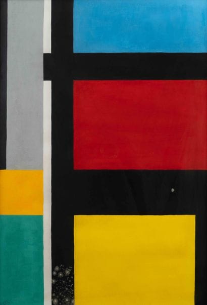 Modern School Untitled Gouache, bearing the...
