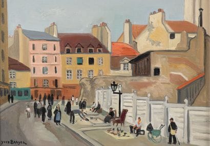 Yves BRAYER (1907–1990) Flea Market, Rue...