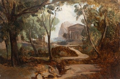 Jean-Baptiste GIBERT (1803–1883) Temple Oil...