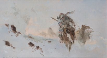 Ernest CHIRIACKA (1920–2010) Blizzard Oil...