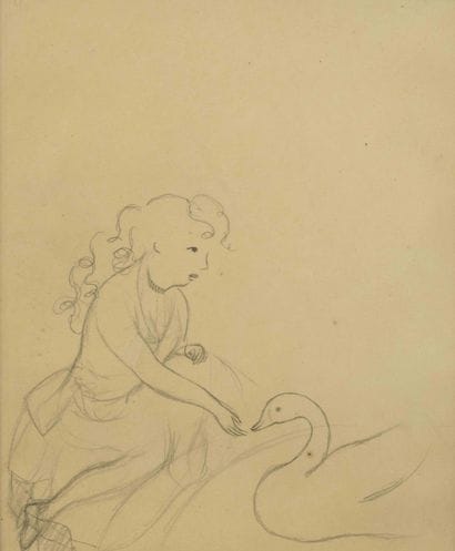 Marie LAURENCIN (1883–1956) The Swan Black...