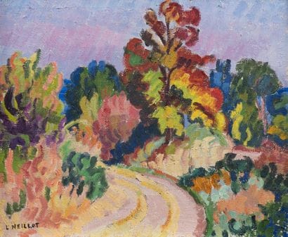Louis NEILLOT (1898–1973) Country Road Oil...