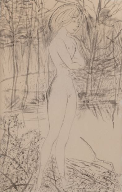 Léon TOUCHAGUES (1893–1974) Girl by the Water’s...