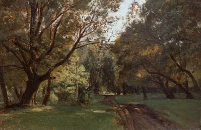 Jean-Baptiste GIBERT (1803–1883) Tree-Lined...