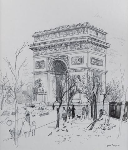 Yves BRAYER (1907–1990) The Arc de Triomphe...
