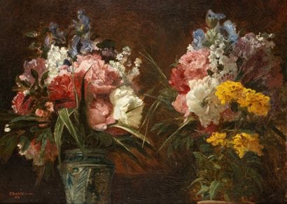 Félix Joseph BARRIAS (1822–1907) Bouquets...