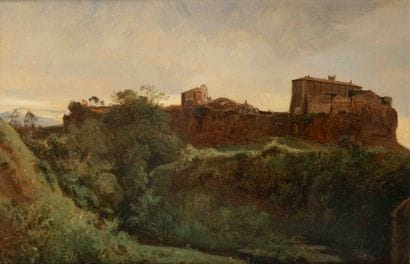 Jean-Baptiste GIBERT (1803–1883) Tivoli Oil...