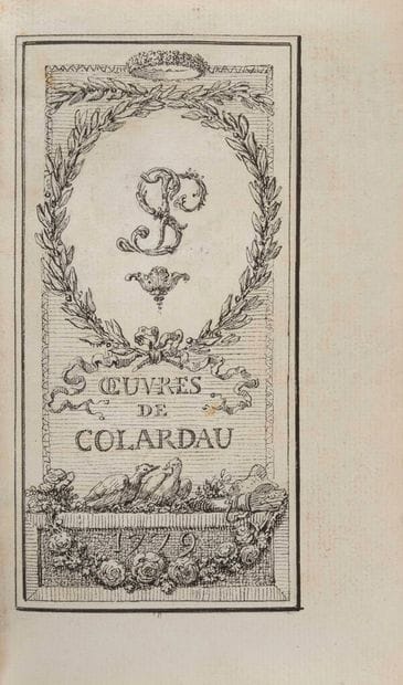 COLARDEAU (Charles-Pierre). Works. Paris,...
