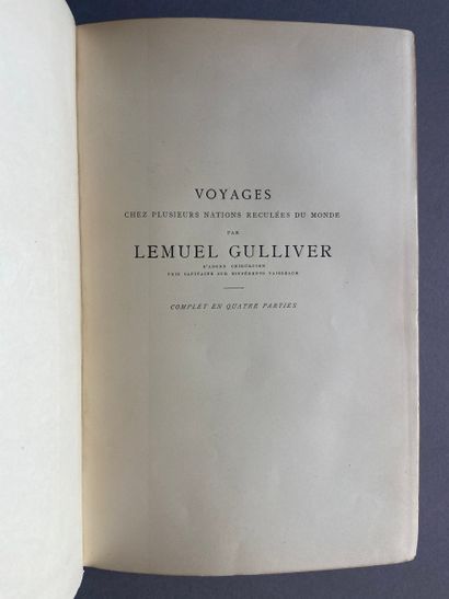 SWIFT (Jonathan). Gulliver’s Travels. Paris,...