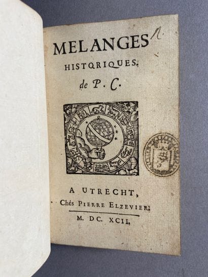 [COLOMIES (Pierre)]. Historical Essays. Utrecht,...
