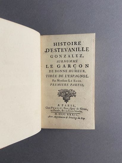 LE SAGE (Alain-René). The Story of Estevanille...