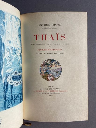 FRANCE (Anatole). Thaïs. Paris, Ferroud,...