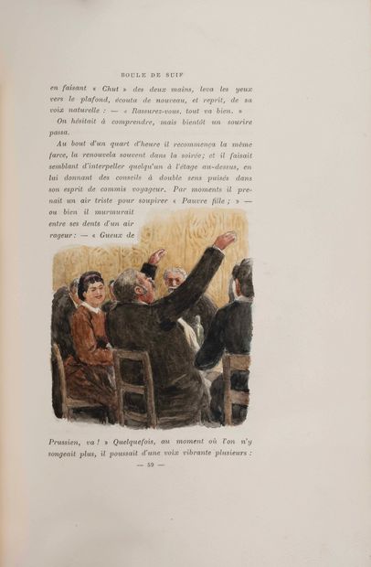 MAUPASSANT (Guy de). *Boule de suif*. A unique...