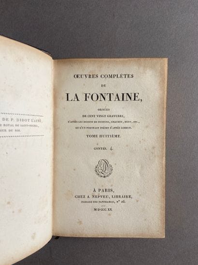 LA FONTAINE (Jean de). Complete Works, illustrated...