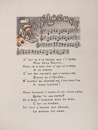BRUANT (Aristide). *Dans la rue*. Manuscript...