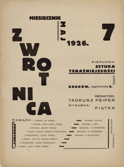[MAGAZINE]. ZWROTNICA. Kraków, No. 7|1926....