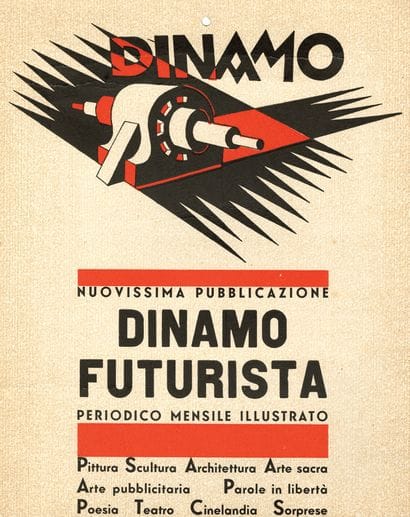 [ADVERTISING POSTER for]. DINAMO FUTURISTA....