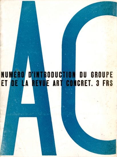 FRANCE [MAGAZINE]. AC. ART CONCRET. Paris,...